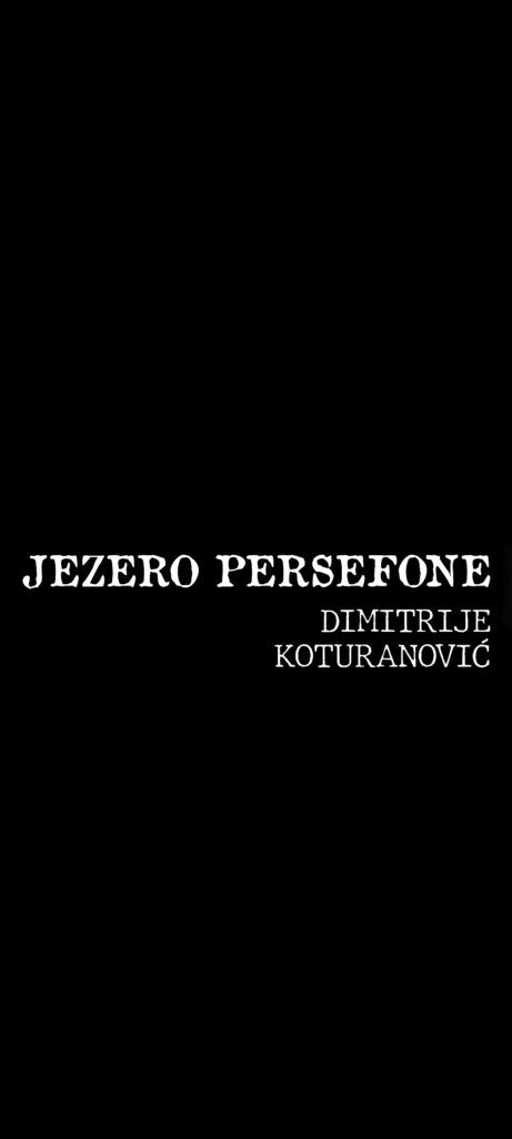 JEZERO PERSEFONE